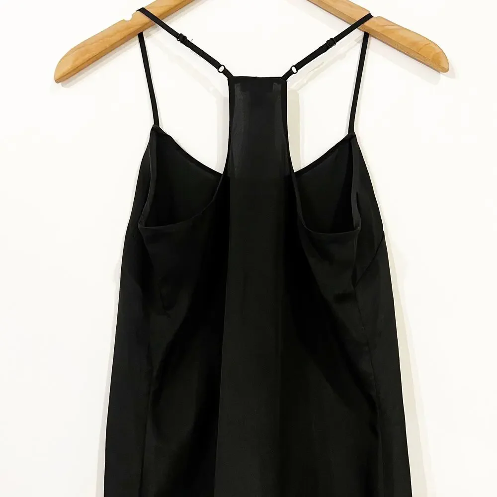J. Crew Factory Racerback Silky Cami Top in Black - Picture 8 of 8